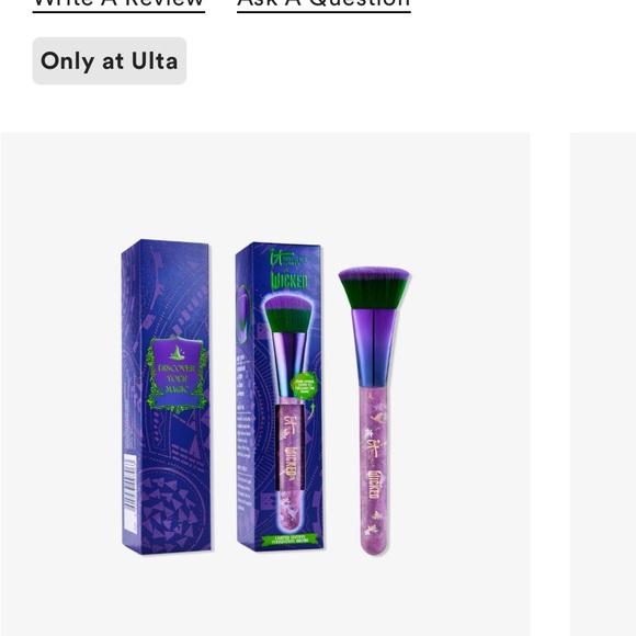 IT Brushes for ULTA Wicked Elphaba Purple & Green Powder Brush NIB - Picture 4 of 13